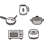 New Life Cooking Utensils Home Appliances Set SVG Icon